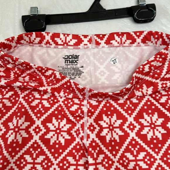 PolarMax (3) BASELAYER SET - Red Snowflake print - Picture 8 of 11
